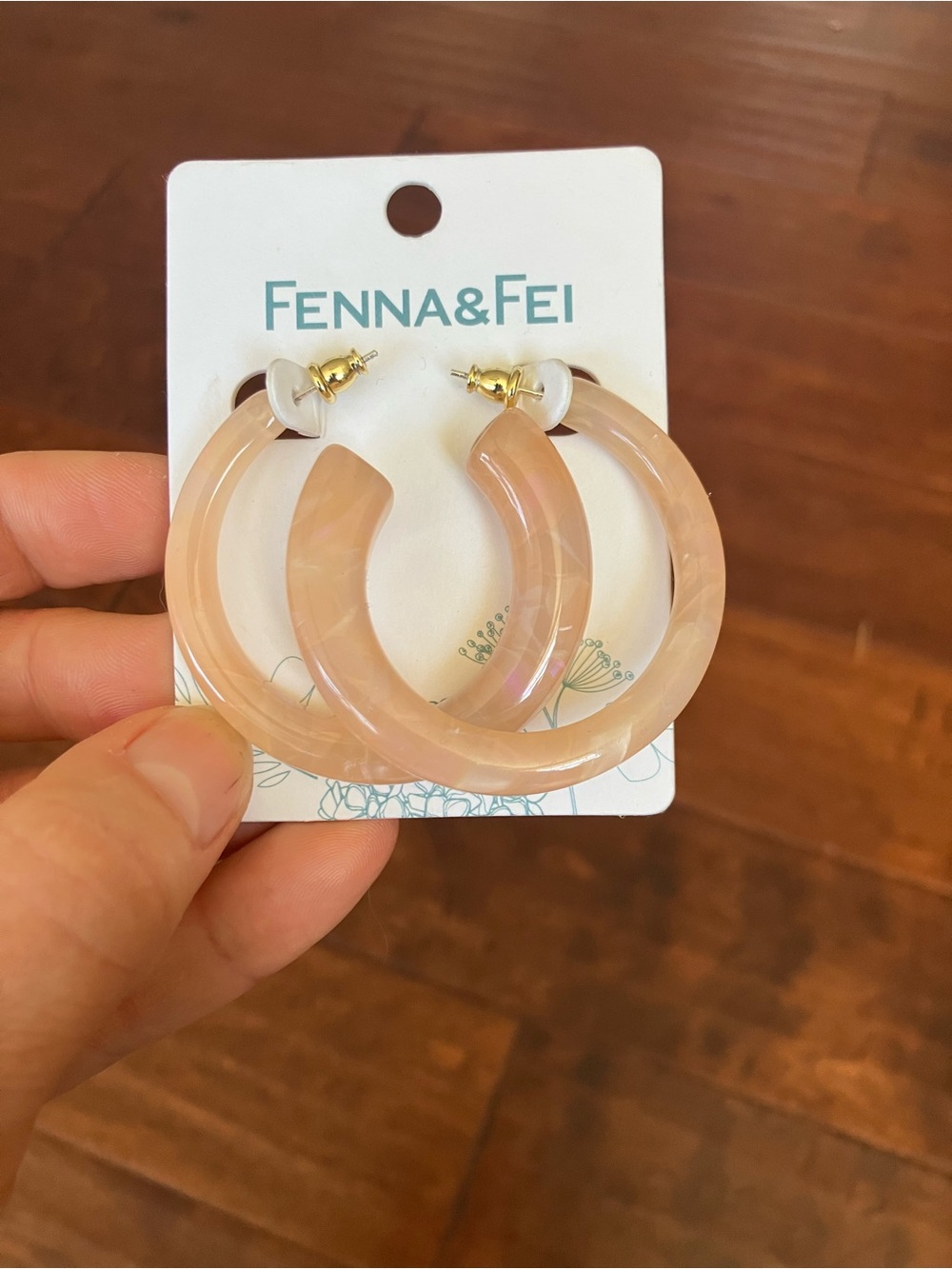 Blush Plant-based Hoop Earrings